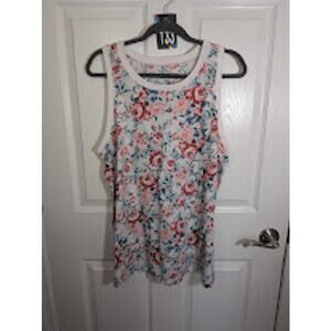 Torrid white floral tank 1x